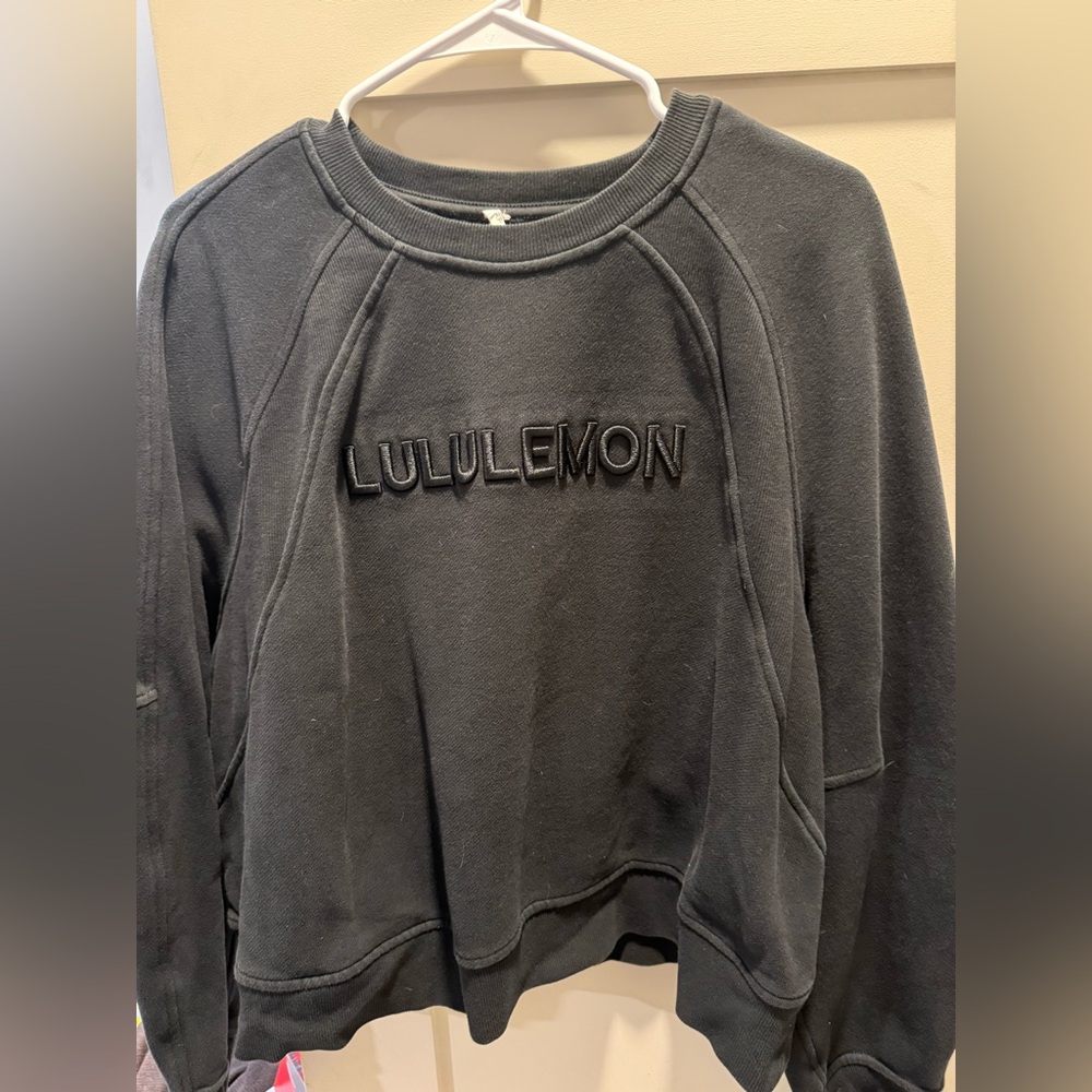 lululemon athletica Charcoal Crew Neck Sweater
